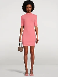Mockneck Mini Dress