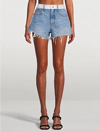 Bite Logo-Band Denim Shorts