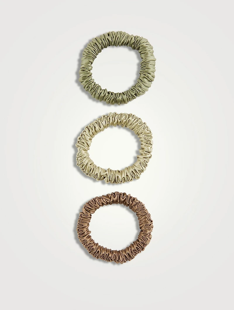 Pack Of Three Super Sport Silk Scrunchies