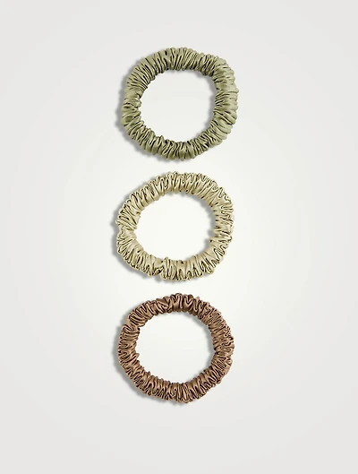 Pack Of Three Super Sport Silk Scrunchies