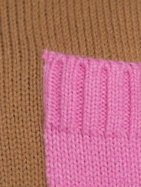 Colourblock Turtleneck Sweater