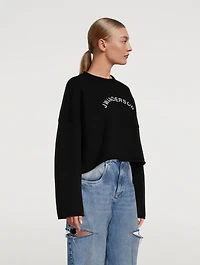 Wool And Cashmere Cropped Sweatshirt