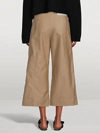 Cropped Wide-Leg Trousers
