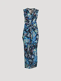 Printed Crepe Dress