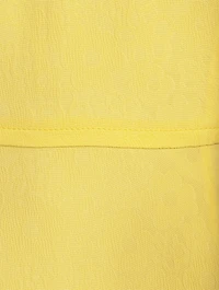 Puff-Sleeve Midi Dress
