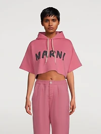 Cropped Logo Hoodie