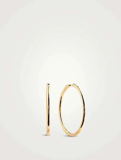 Large 18K Gold Hoop Earrings