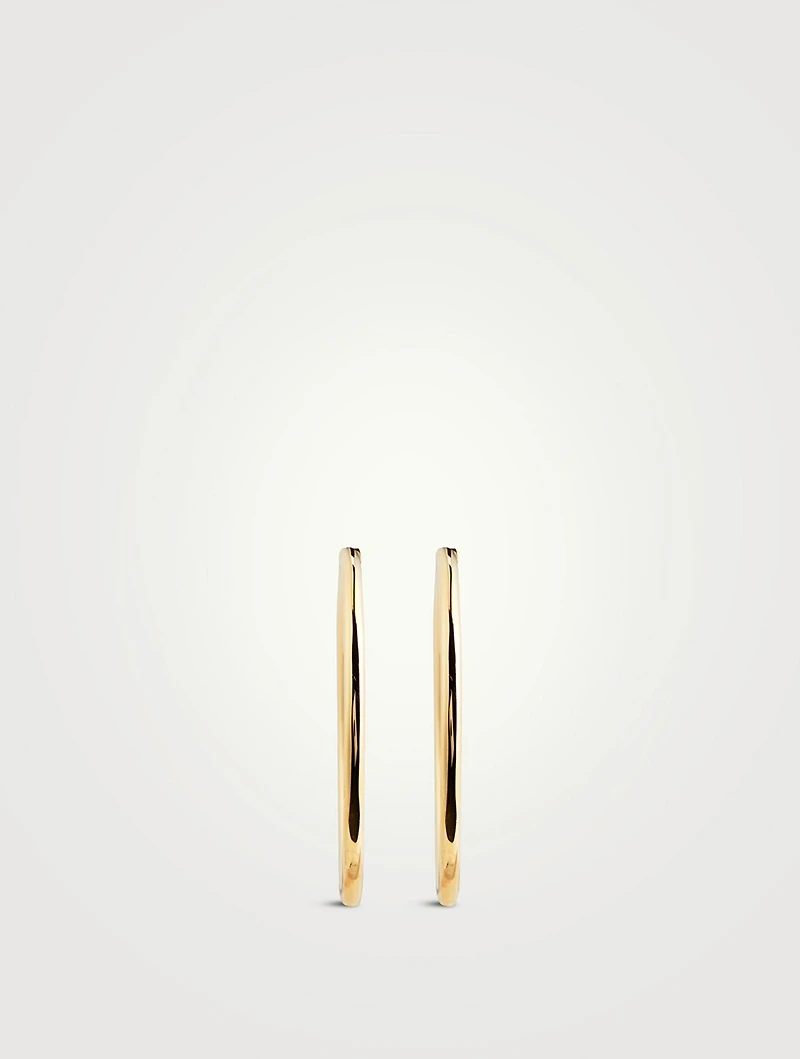 Large 18K Gold Hoop Earrings