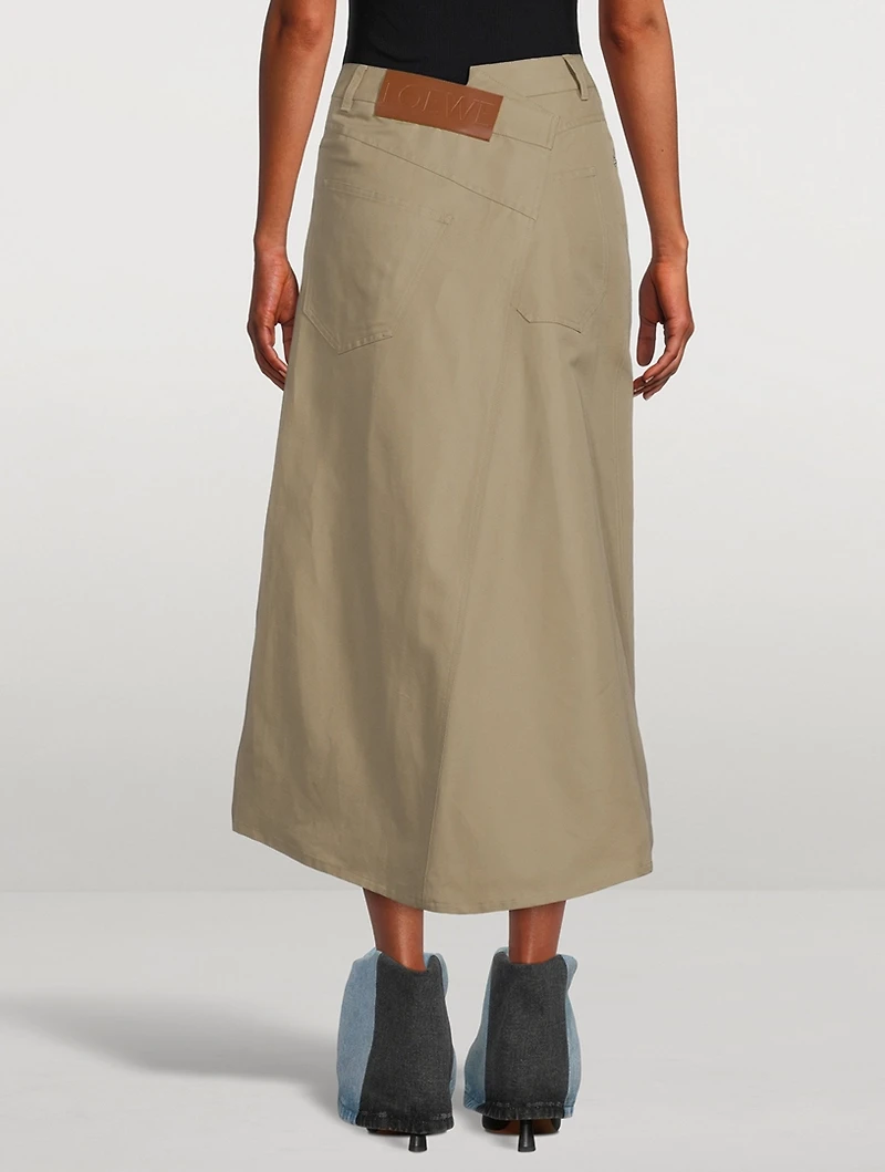 Deconstructed Midi Skirt