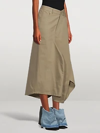 Deconstructed Midi Skirt