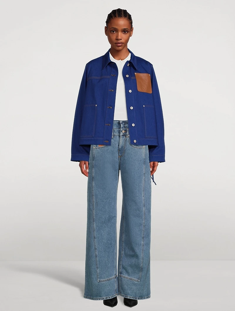 Trompe L'œil Wide-Leg Jeans