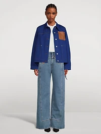 Trompe L'œil Wide-Leg Jeans