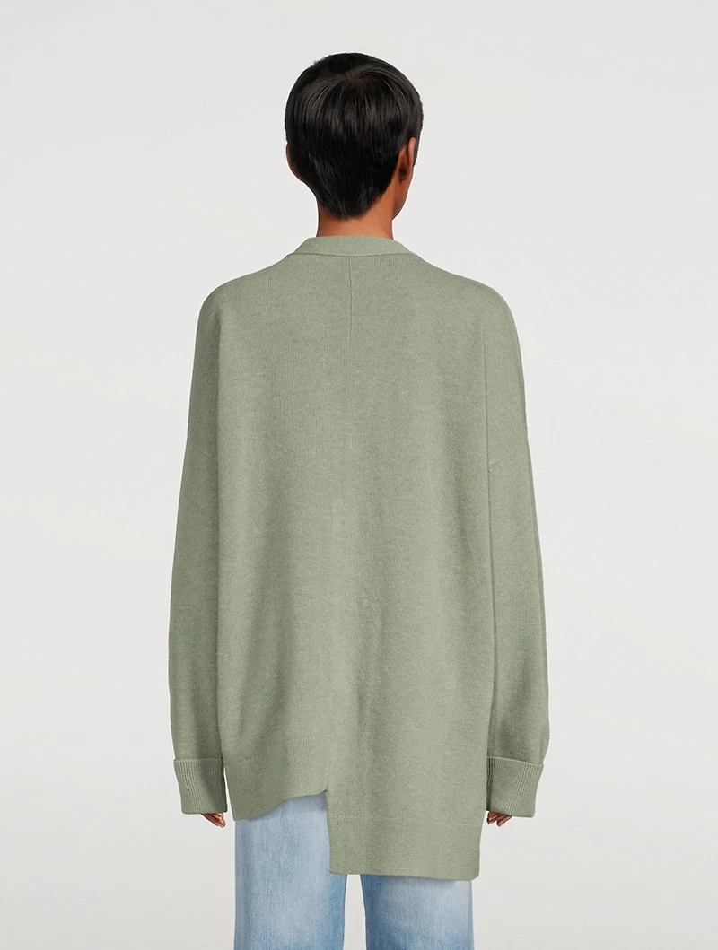 Asymmetric Deer Cardigan