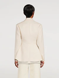Cotton Wool Jacquard Blazer