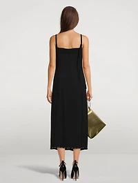 Embroidered Stone Chiffon Dress