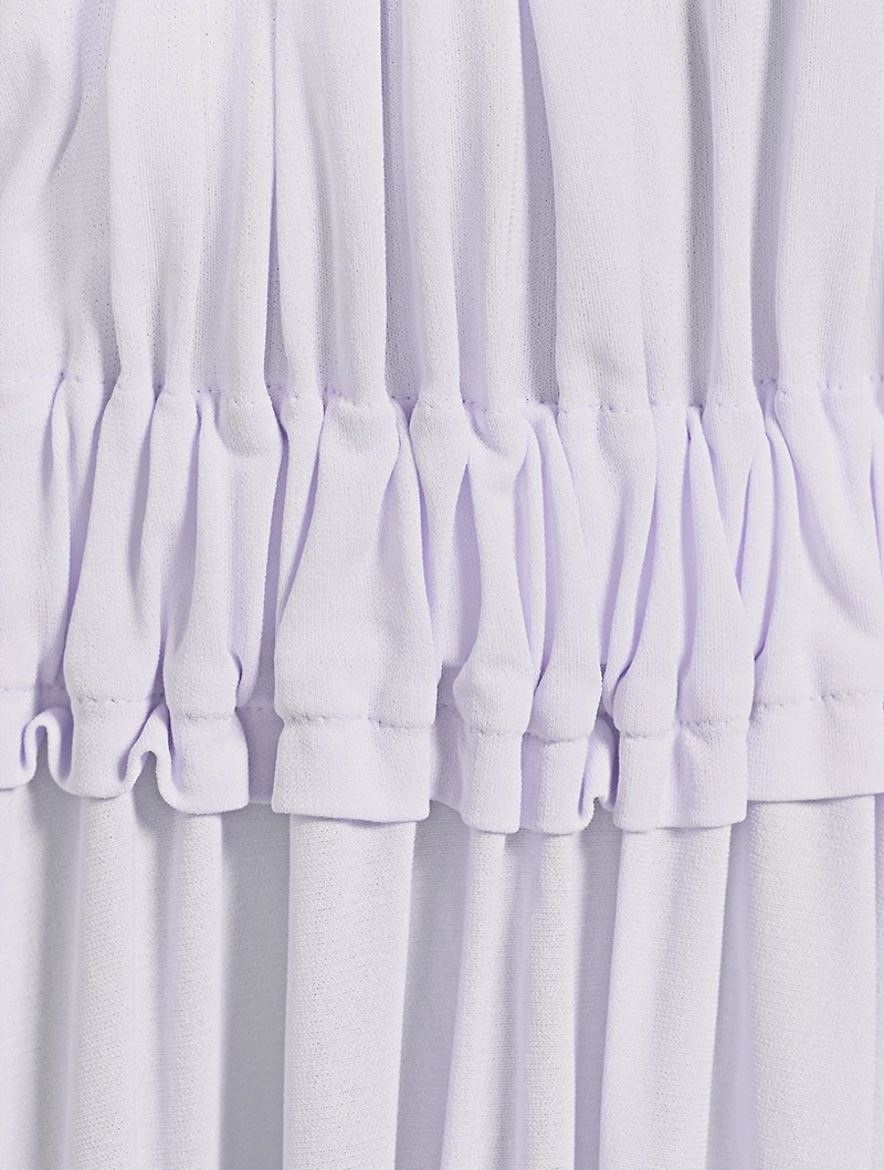 Gathered Jersey Maxi Dress