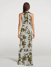 Halter Dress Floral Print