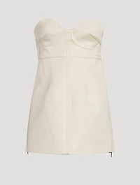 Cotton Wool Jacquard Bustier