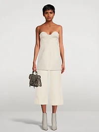 Cotton Wool Jacquard Bustier