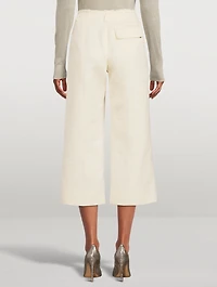 Cotton Wool Jacquard Trousers