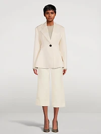 Cotton Wool Jacquard Trousers