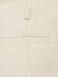 Cotton Wool Jacquard Trousers