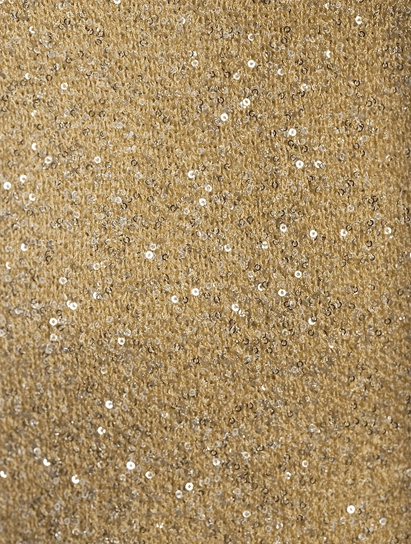 Sequin Knit Cut-Out Sweater