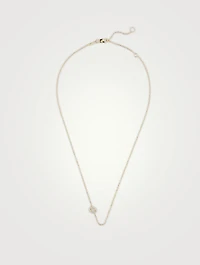 Love Letter 14K Gold Cancer Pavé Zodiac Necklace With Diamonds