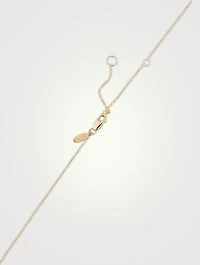 Love Letter 14K Gold Cancer Pavé Zodiac Necklace With Diamonds