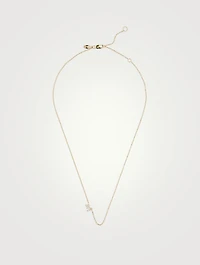 Love Letter 14K Gold Capricorn Pavé Zodiac Necklace With Diamonds