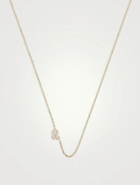 Love Letter 14K Gold Leo Pavé Zodiac Necklace With Diamonds
