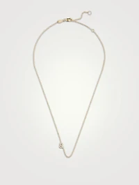 Love Letter 14K Gold Leo Pavé Zodiac Necklace With Diamonds