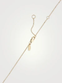Love Letter 14K Gold Leo Pavé Zodiac Necklace With Diamonds
