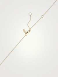 Love Letter 14K Gold Libra Pavé Zodiac Necklace With Diamonds