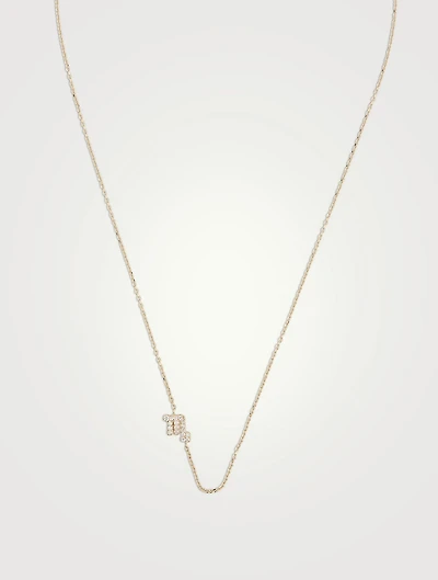 Love Letter 14K Gold Scorpio Pavé Zodiac Necklace With Diamonds