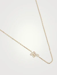 Love Letter 14K Gold Scorpio Pavé Zodiac Necklace With Diamonds