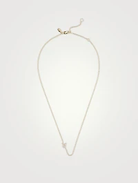 Love Letter 14K Gold Taurus Pavé Zodiac Necklace With Diamonds