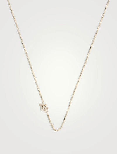 Love Letter 14K Gold Virgo Pavé Zodiac Necklace With Diamonds