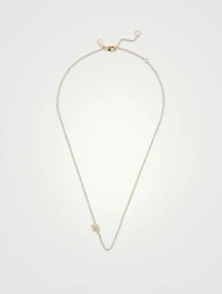 Love Letter 14K Gold Virgo Pavé Zodiac Necklace With Diamonds