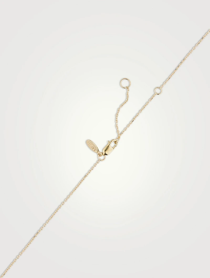 Love Letter 14K Gold Virgo Pavé Zodiac Necklace With Diamonds