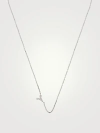 Love Letter 14K Gold Aries Pavé Zodiac Necklace With Diamonds