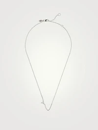 Love Letter 14K Gold Aries Pavé Zodiac Necklace With Diamonds
