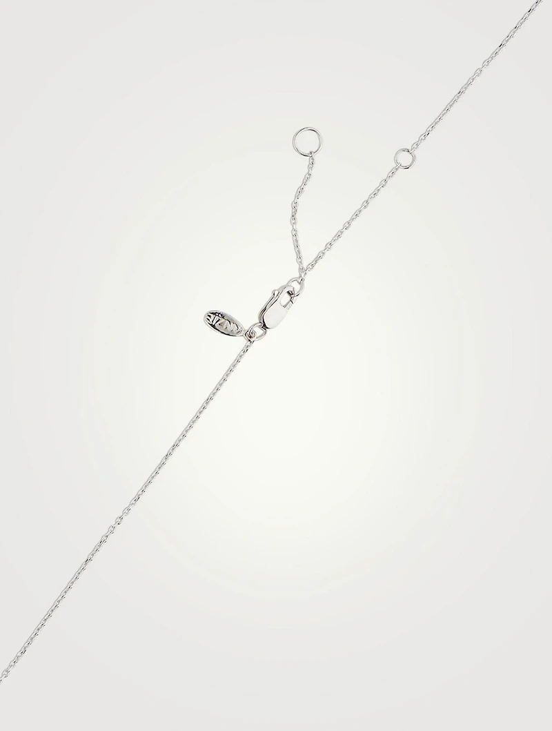 Love Letter 14K Gold Aries Pavé Zodiac Necklace With Diamonds