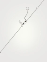 Love Letter 14K White Gold Capricorn Pavé Zodiac Necklace With Diamonds