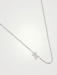 Love Letter 14K Gold Gemini Pavé Zodiac Necklace With Diamonds