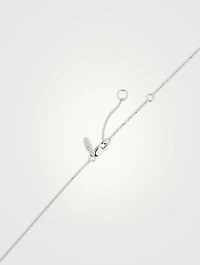 Love Letter 14K White Gold Taurus Pavé Zodiac Necklace With Diamonds