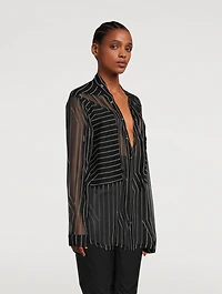 Larry Silk Chiffon Shirt
