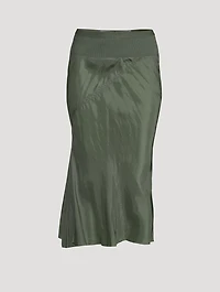 Bias-Cut Midi Skirt