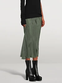 Bias-Cut Midi Skirt