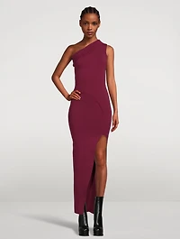 Athena Stretch Viscose Knit Long Dress